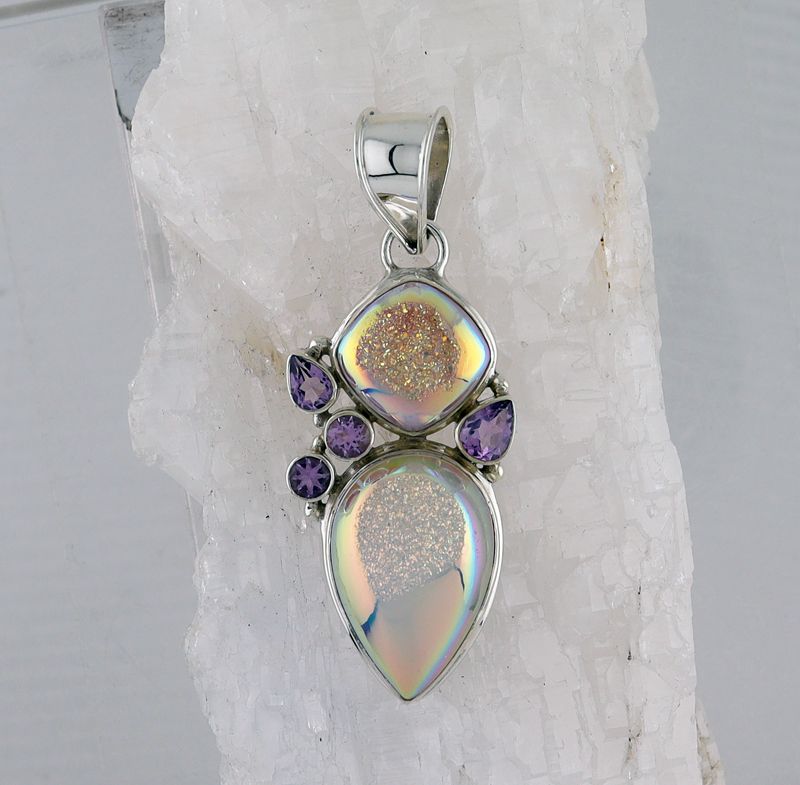 MIK P-2607 DR AM (Quartz Druzy and Amethyst)