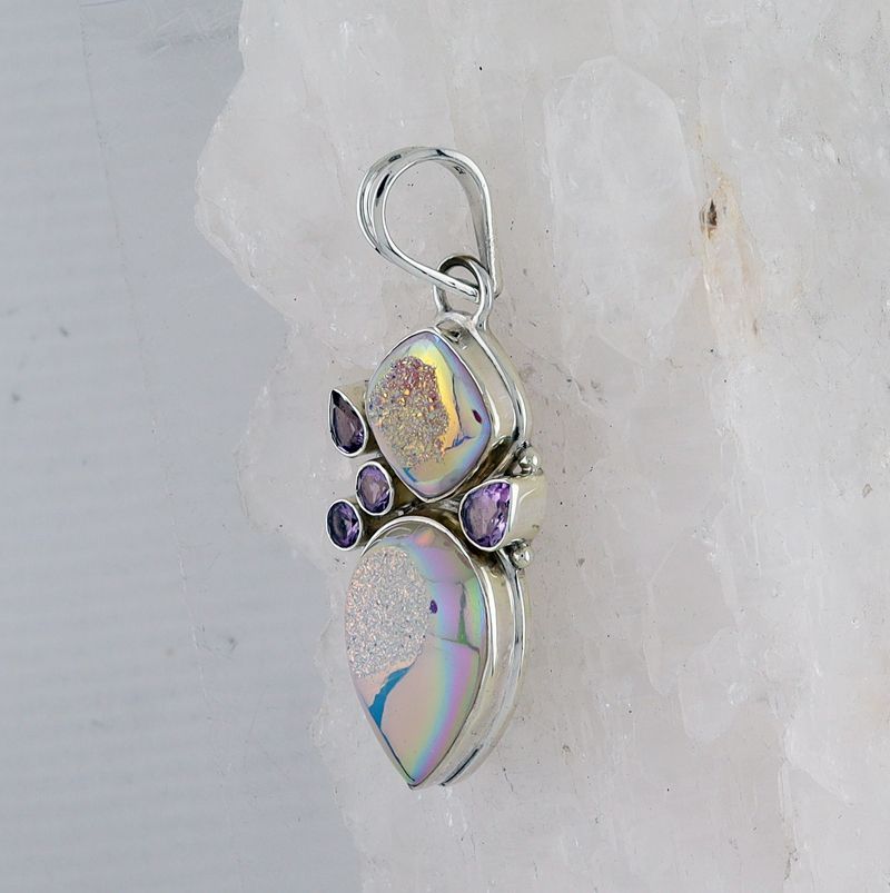 MIK P-2607 DR AM (Quartz Druzy and Amethyst)