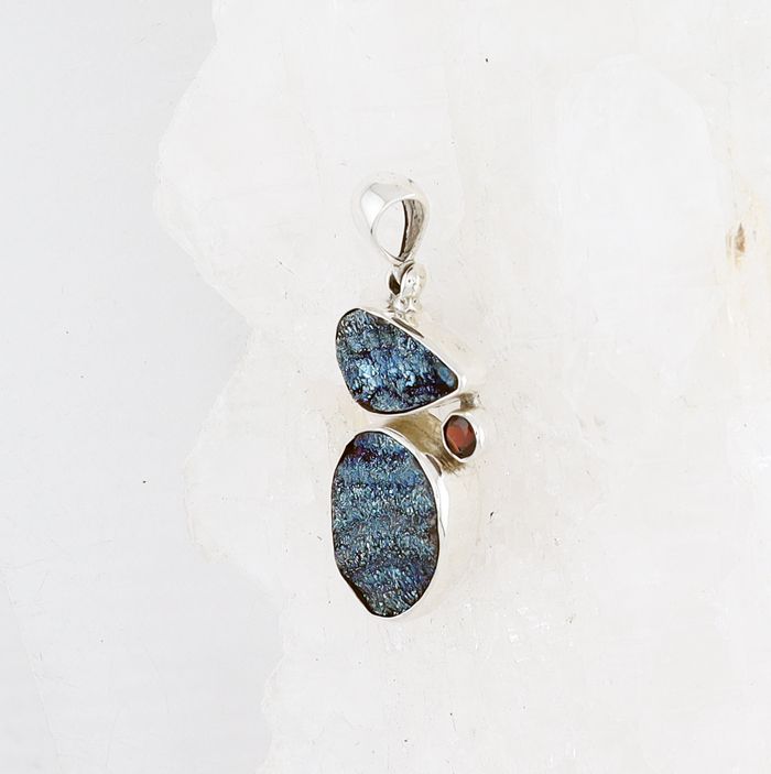 SB P-0747 GA DR  (Garnet and Quartz Drusy)