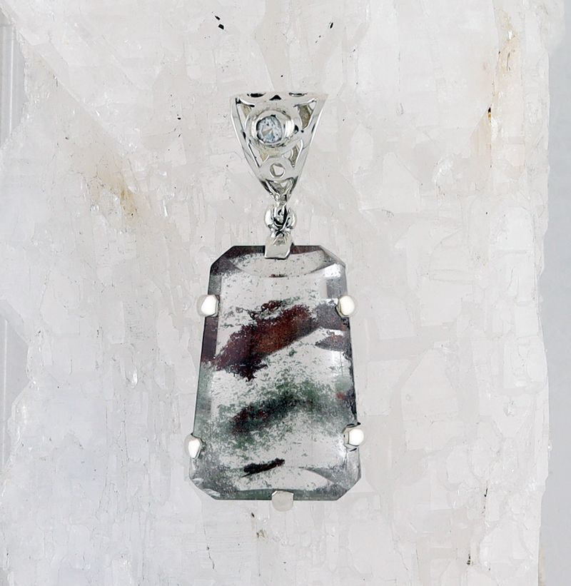 SB P-0952  LOD WTPZ (Lodolite Quartz and White Topaz)