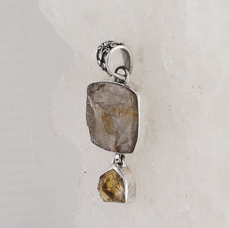 SR P-0087 RTQ CI  (Rutilated Quartz and Citrine)