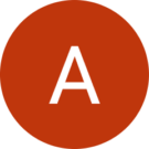 The letter a is in a red circle on a white background.