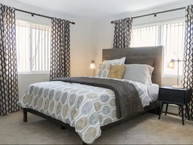 Bedroom at Pine Brook Place Apartments.