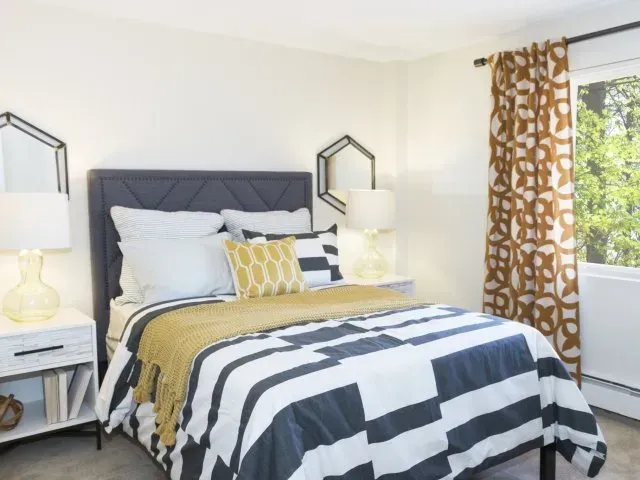 Bedroom at Pine Brook Place Apartments.