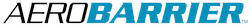 The AEROBARRIER logo in black and turquoise blue.