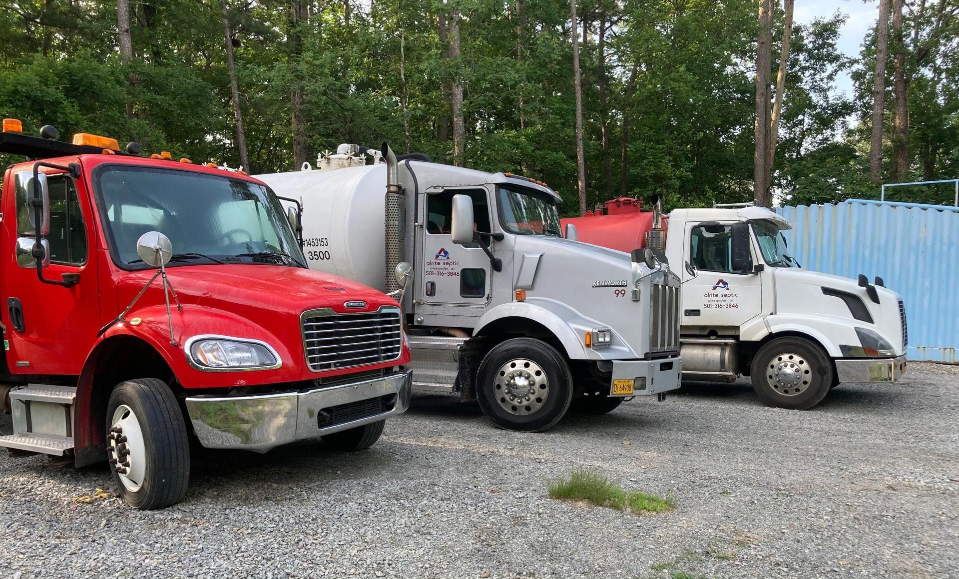 alrite trucks ready to pump commercial holding tanks
