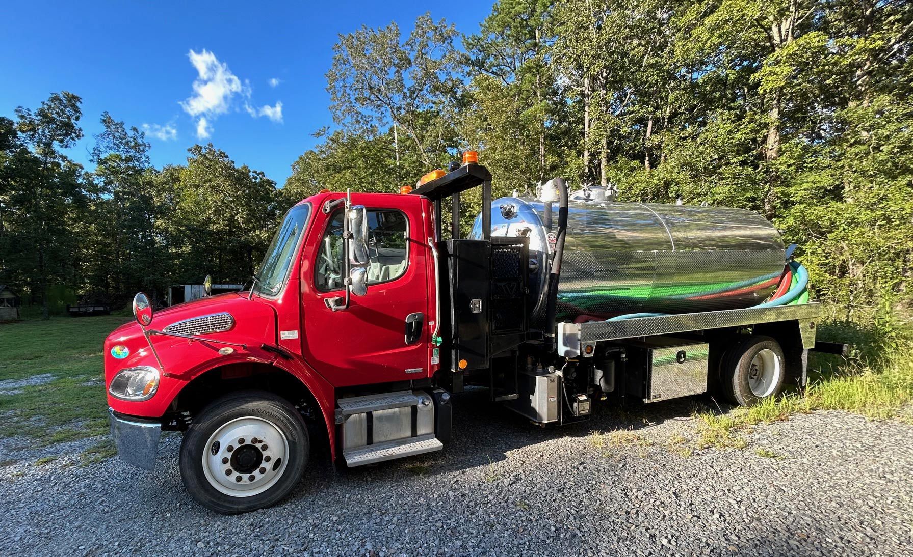 septic truck ready for emergency pumping