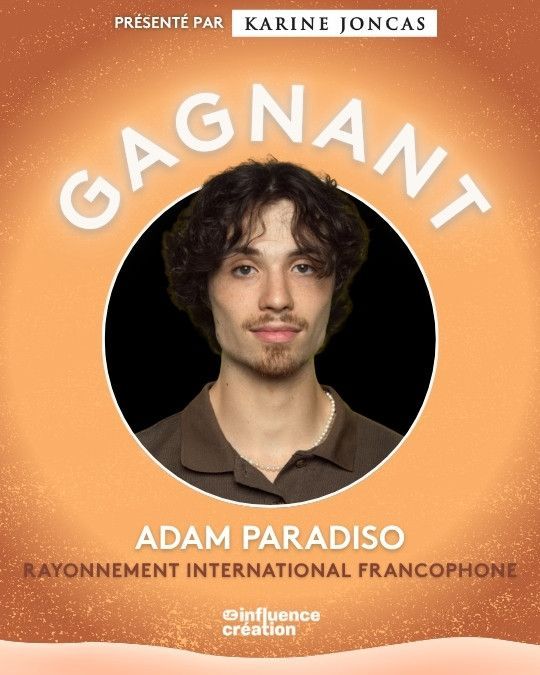 Rayonnement international francophone : Adam Paradiso