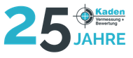 25 Jahre Kaden Vermessung + Beratung logo in blue, gray and black