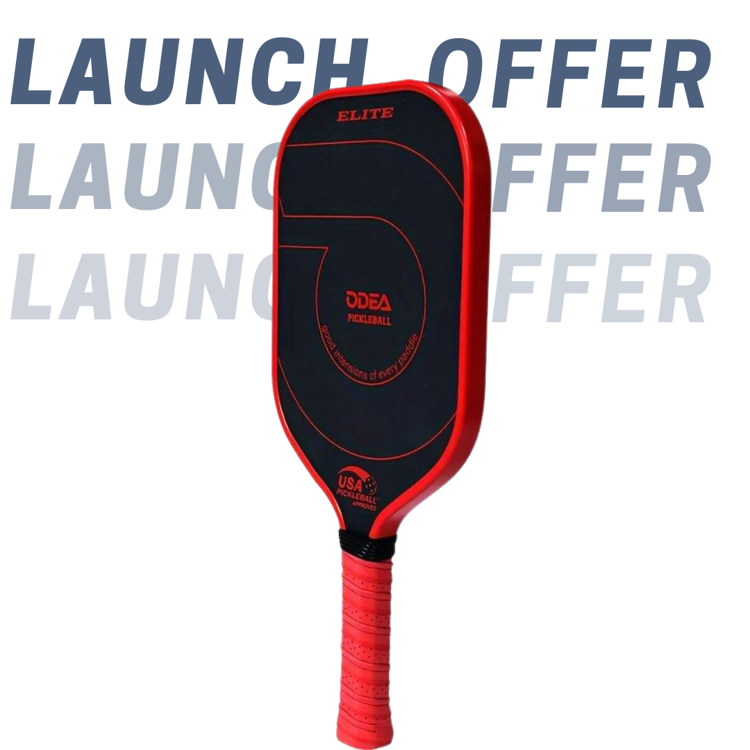USAPA+ Elite Pickleball Paddle (Red)