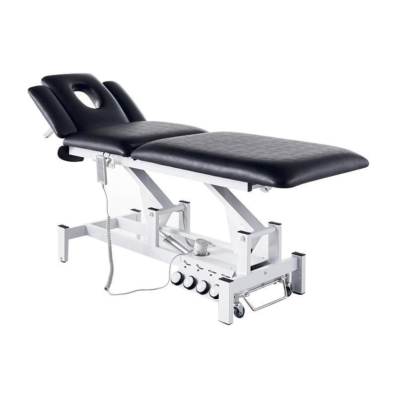 Professional electric massage table for beauty, chiropractic, physiotherapy, and acupuncture