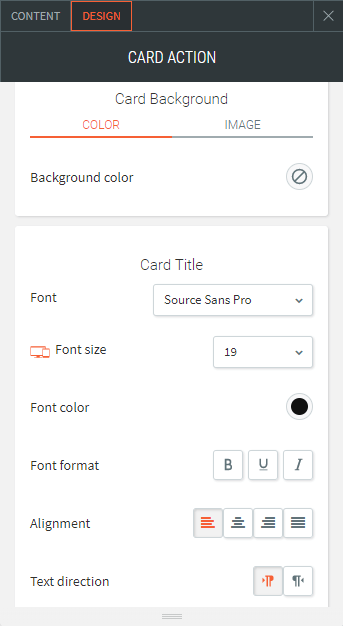 card action widget
