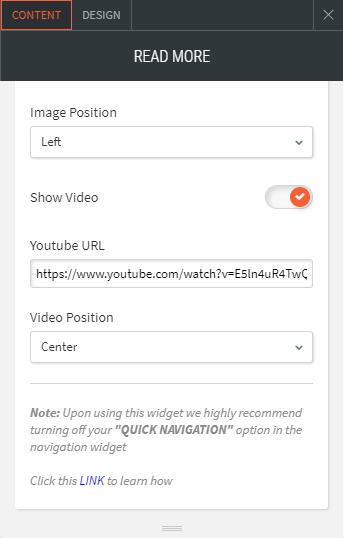 read more widget
