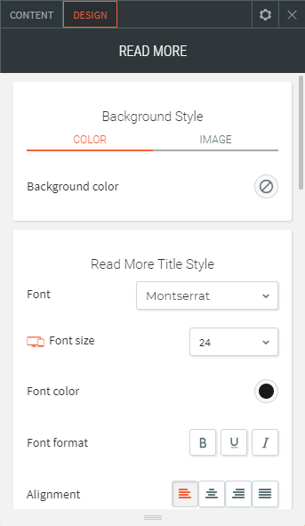 read more widget