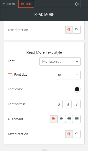 read more widget