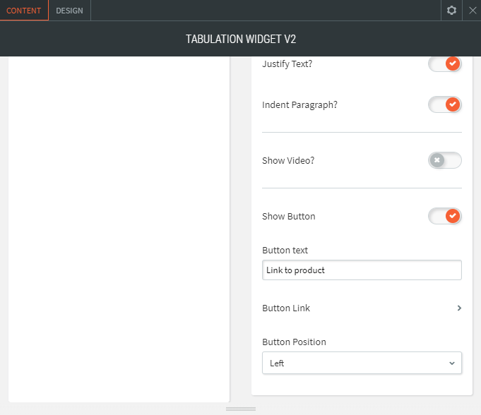 tabulation widget