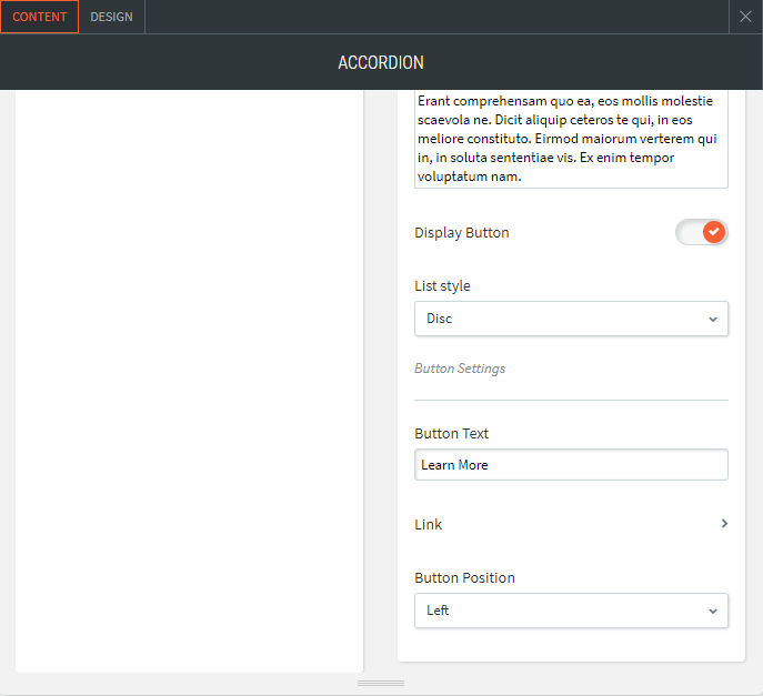 accordion widget