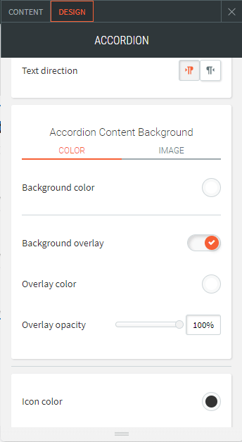 accordion widget