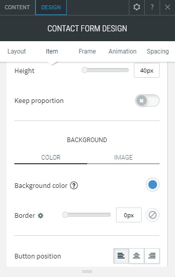 contact form widget