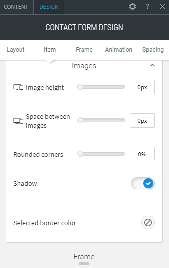 contact form widget