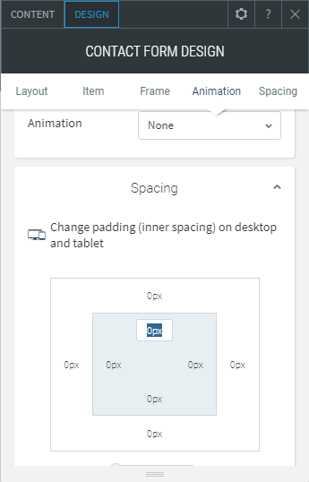 contact form widget