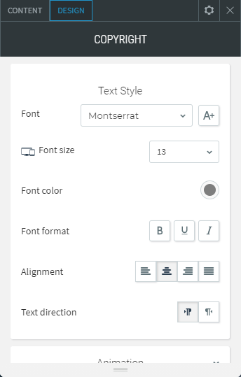 copyright widget 2