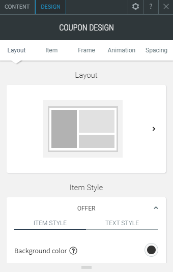 coupon widget