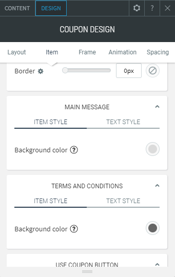 coupon widget