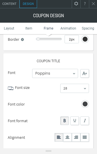 coupon widget