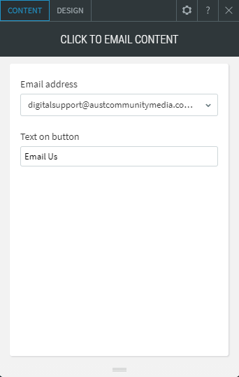 email widget