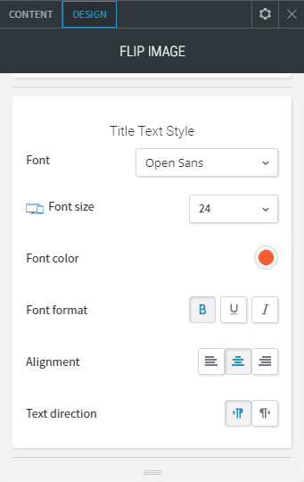 flip image widget