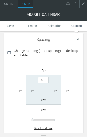 google calendar widget