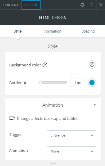 html widget