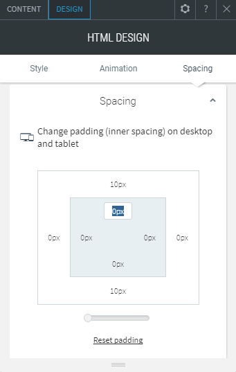 html widget
