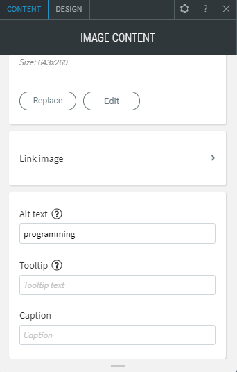 image widget