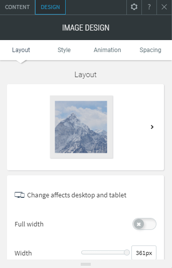 image widget