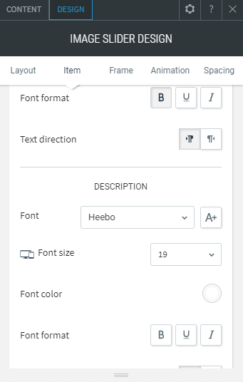image slider widget