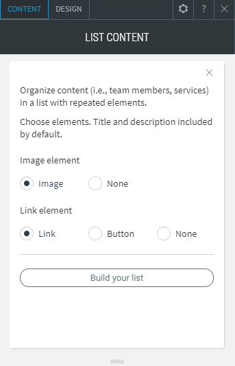 list widget