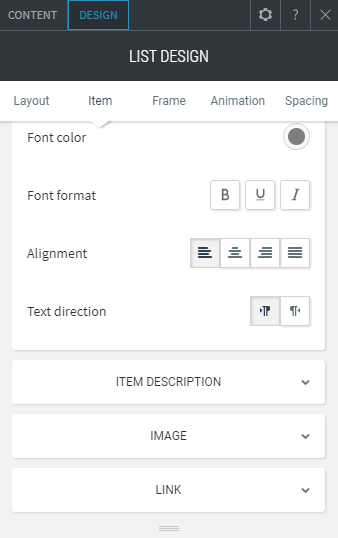 list widget