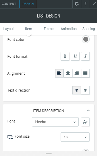 list widget