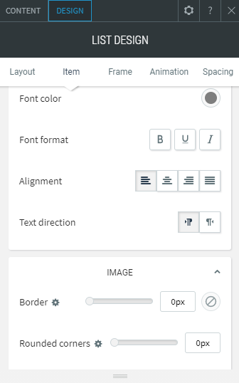 list widget