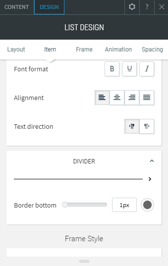 list widget