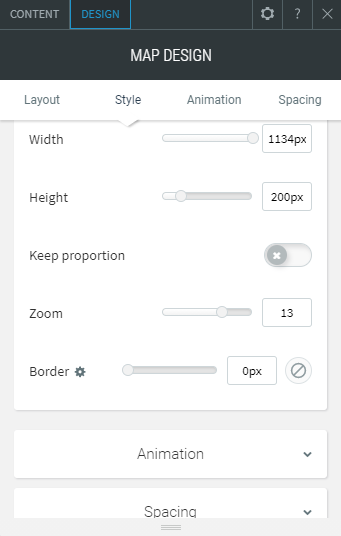 map widget