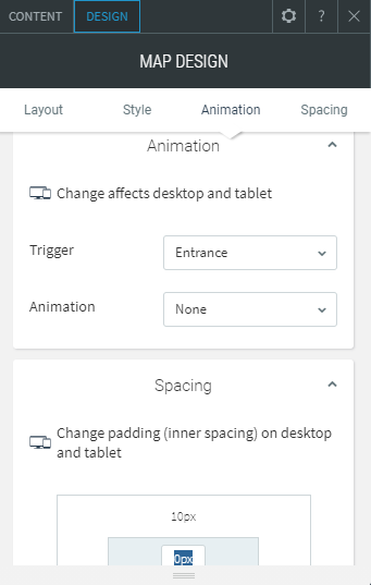 map widget
