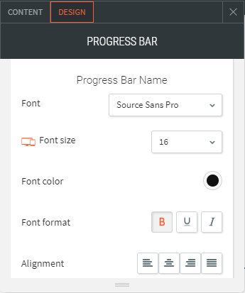 progress bar widget