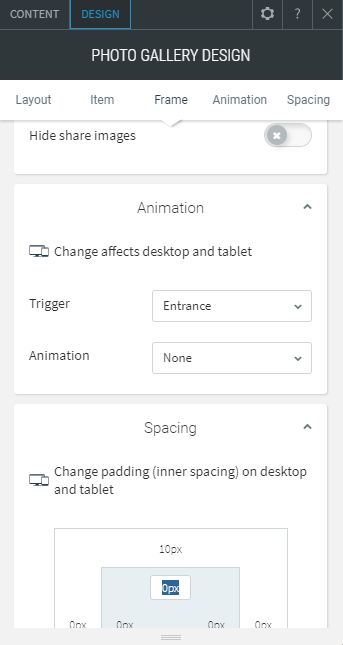 photo gallery widget