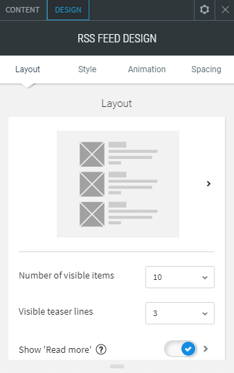rss feed widget