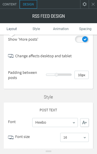 rss feed widget