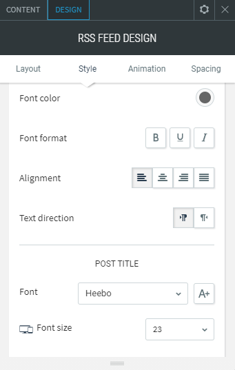 rss feed widget