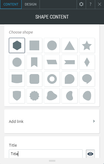 shape widget